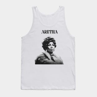 Aretha Franklin - Retro Soul Fan Design Tank Top